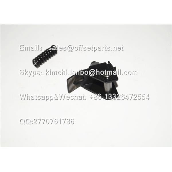 offset printing machine part GRIPPER HOLDER&SPRING metal tail-width 12mm black 2 pieces
