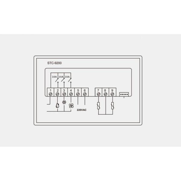 Controlador de temperatura Defrosting da C.A. do termostato de STC-9200 Digitas