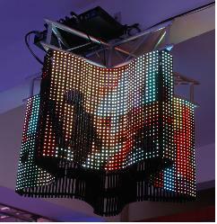 1R1G1B Full Color Electronic Led Curtain Display SMD3528 Lamp Flexible Design