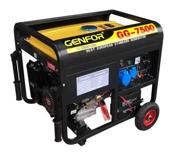 TUV Certificate Small Gasoline Generator , Electric Start Generator 25L Fuel Tank