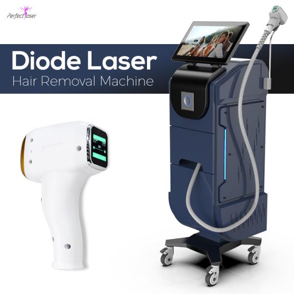 808nm Diode Laser Hair Removal Machine Water Air Semiconductor Cooling 1-150J/cm2 Energy Density