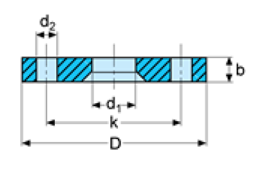 DIN 2656 ASME SA182 PN40 Forged Steel Flange High Precision Bright Surface