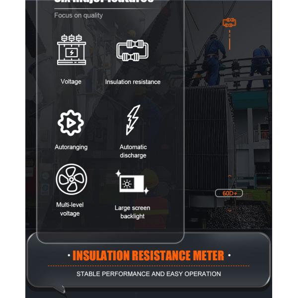 VICTOR 60D+ дисплеи в 2000 цифр интеллектуальный микроизоляционный тестер короткое замыкание измерения тока более 1 мА