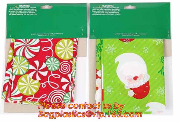 table bag BIODEGRADABLE Christmas tree removal bag, hot sale drawstring chirstmas santa sack gift bag