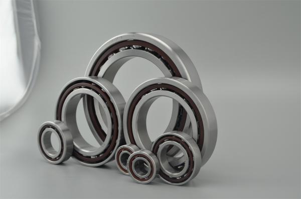 GCr15 Angular Contact Ball Bearing 10mm - 200mm ID Range With Single / Double Row