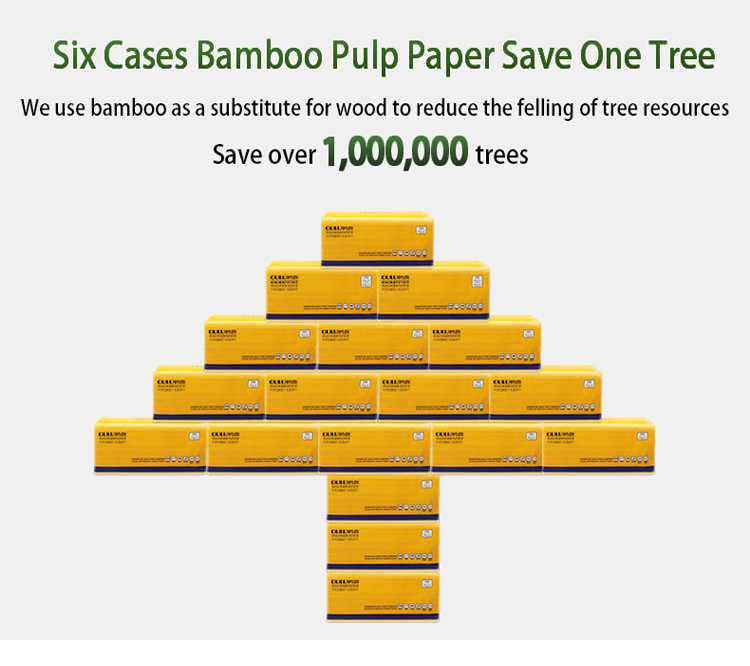 High Quality Wholesale Soft Packed Bamboo Facial Tissue