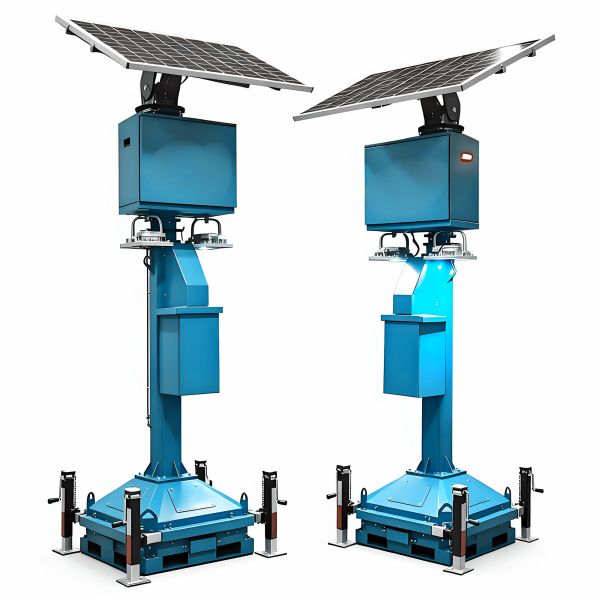Remote Monitoring Solar Light Tower Campus Perimeters and Commercial Facilities  Mobile Solar Light Tower