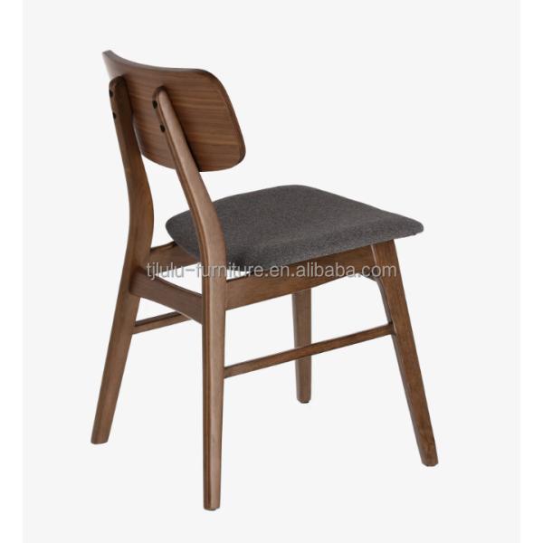 Customize Restaurant Hotel Upholstery Wooden Dining Chair in Sturdy Solid Wood Material and Modern Design