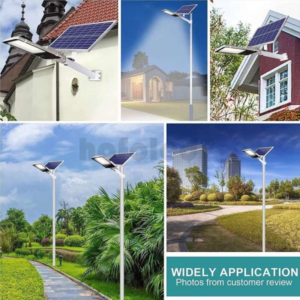 Outdoor Solar Energy Street Lamp IP65 Solar Street Light With Inbuilt Lithium Ion Battery