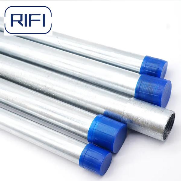 Protective 20mm To 50mm GI Conduit Pipe With High Performance Plastic Film Package