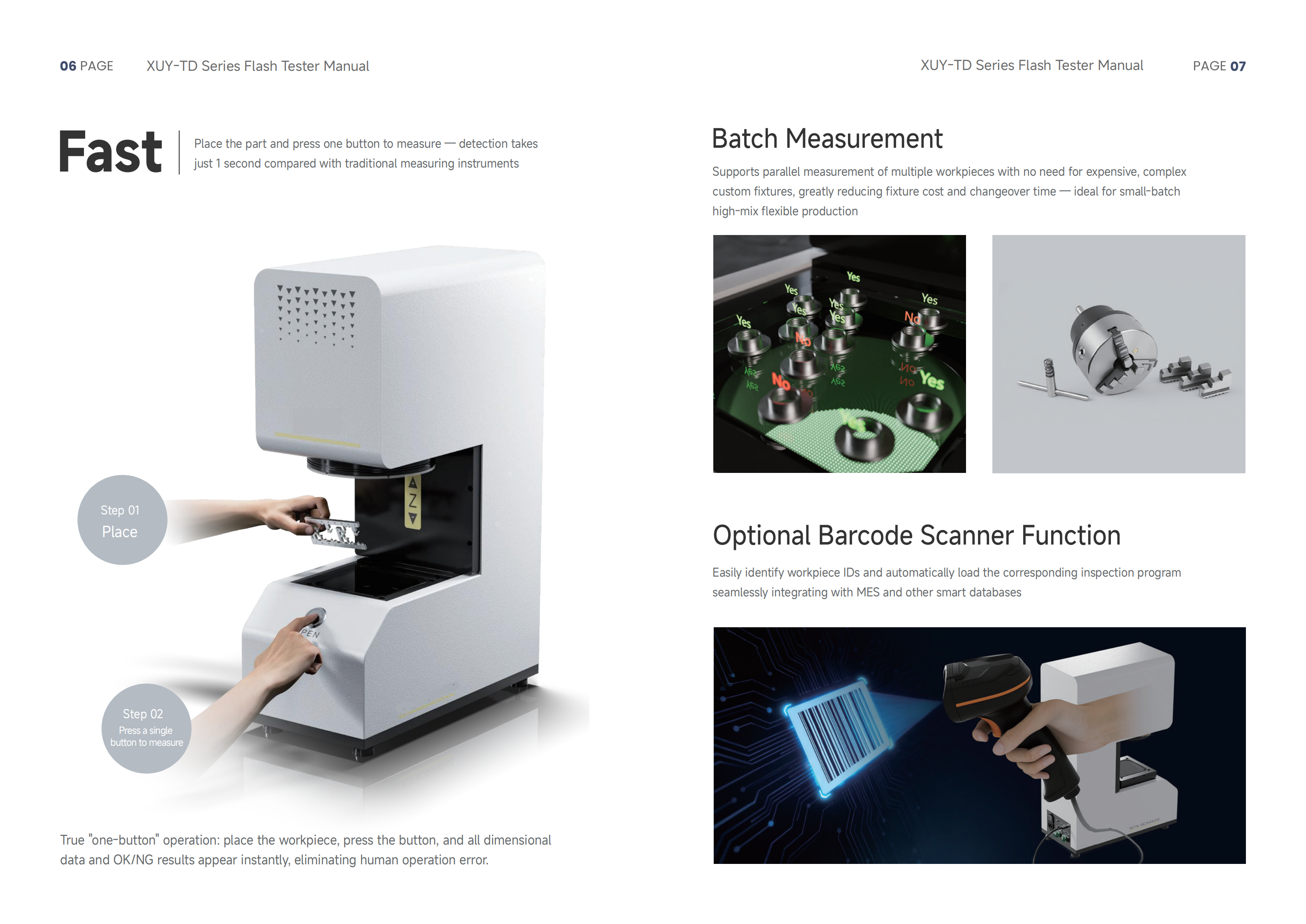 Supplier One-Click Vision Measuring Machine for Gears Screws Electronics Small Parts MSS-A-XUY-TD21191 Digital Microscope