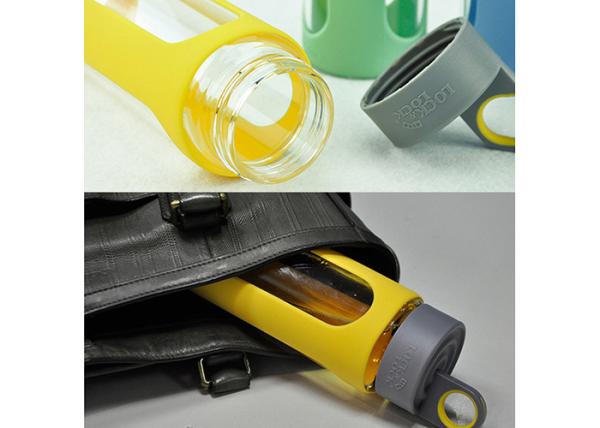 Bpa Free Outdoor Custom Unbreakable Glass Water Bottles SGS Certification