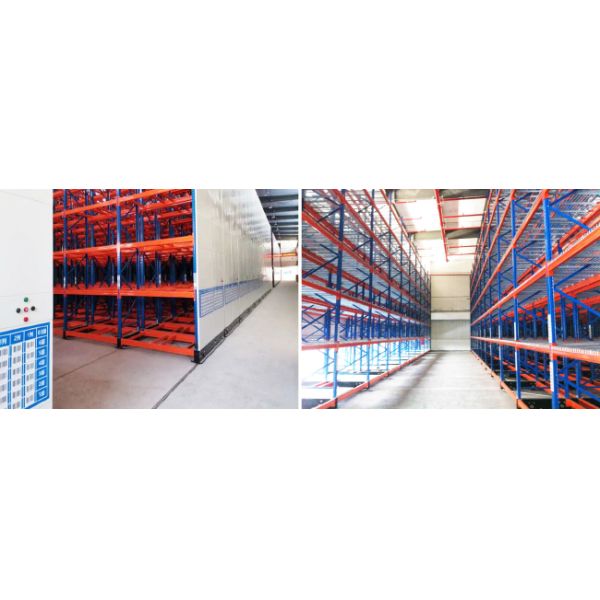 Electric Mobile Rack Rail-Guided Ground Track Guidance Closed Type  Electric Powered Motorized Mobile Heavy Duty Pallet Racking