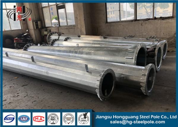 tubulação de aço tubular de aço de aço galvanizada transmissão de Polo Polo da espessura de 3mm galvanizada