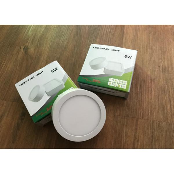 600lm Led Flat Panel Ceiling Lights Round Shape 0 - 10v 4000k No Ultraviolet Ray
