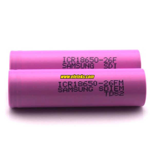 Samsung ICR18650-26FM 18650 2600mAh 3.7V lithium-ion rechargeable battery cell original made in Malaysia
