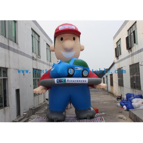 Giant Inflatable Cartoon Characters Air Big Boy 7m for Advertising Decoration