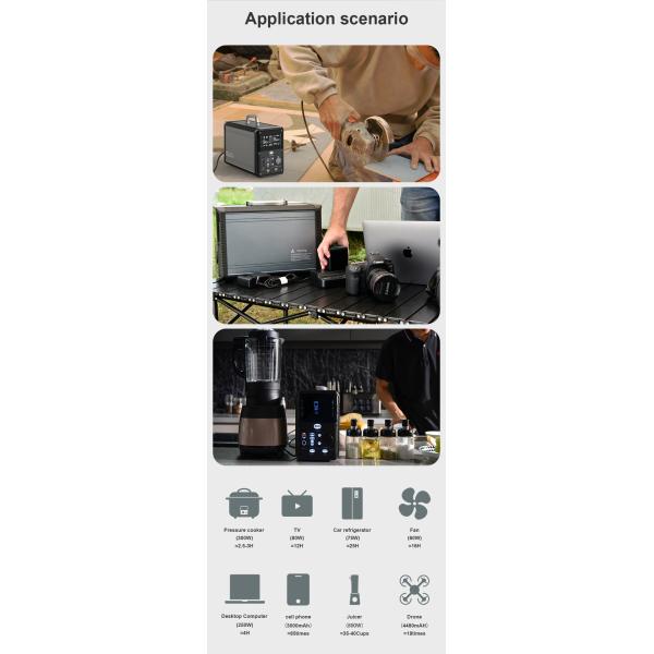 Огромный генератор электростанции MPPT 1000w Lifepo4 портативный солнечный для располагаться лагерем