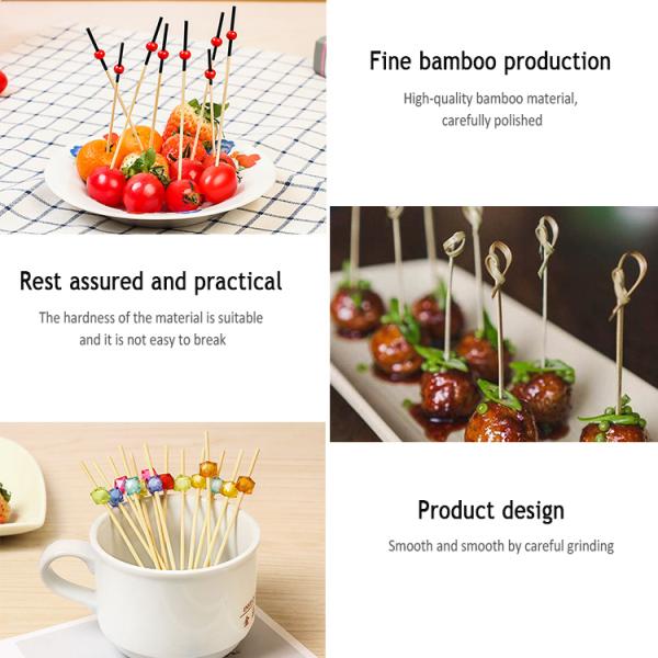 Красочные выборы еды бамбука головы 18cm сердца для плода