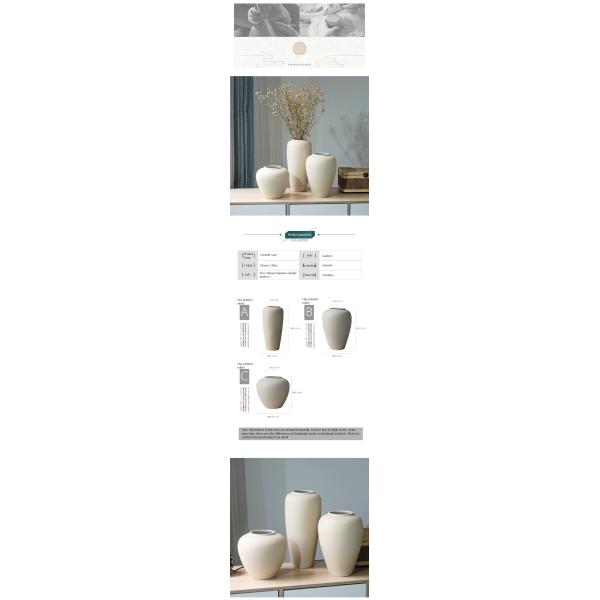 Home Hotel Restaurant Decorative Accent Modern Chinese Ceramic Vase with Gold Plating