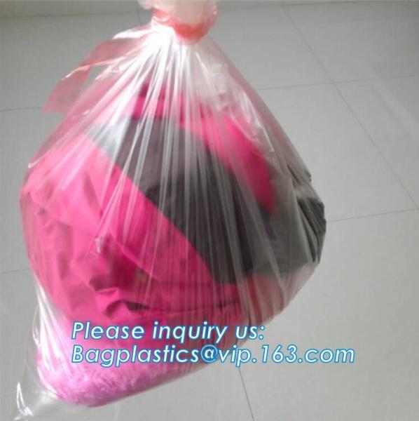 Biodegradable Medical PVA Water Soluble Wash Laundry Bag For Hospital, Dissolvable Wash Laundry Bag