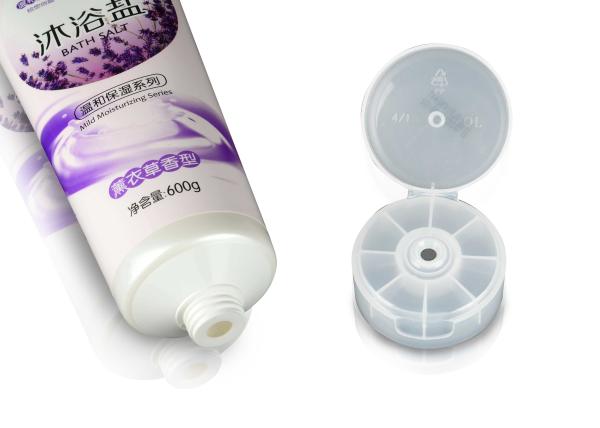 Snap On Flip Top Cap Plastic Cosmetic Tubes For Massage Lotion 600ml 20.28fl.OZ