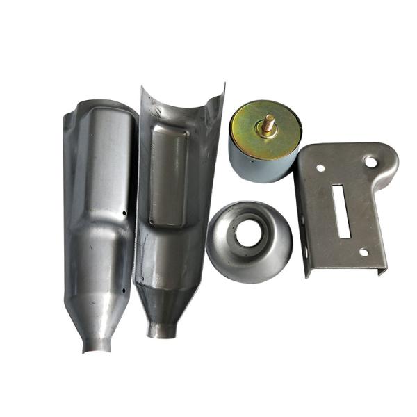 Stamping Custom Machined Metal Parts Plastic Spraying Silver Paint