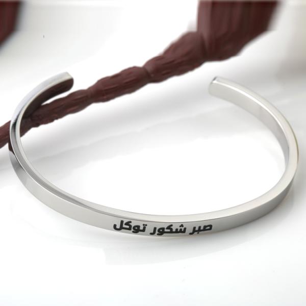 Stainless steel open bracelet, Custom Inspirational Jewelry Fashion Stainless Steel Cuff Bangle Bracelet