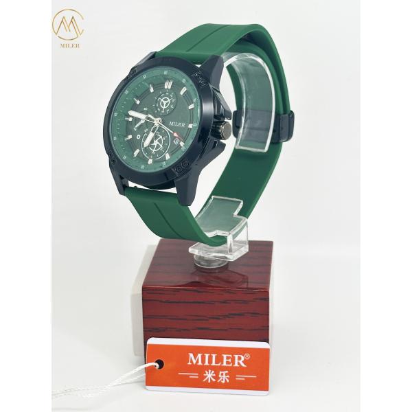 MILER Watch 1005 Sports Silicone Band Calendar 3ATM Waterproof Watch Quartz Movement