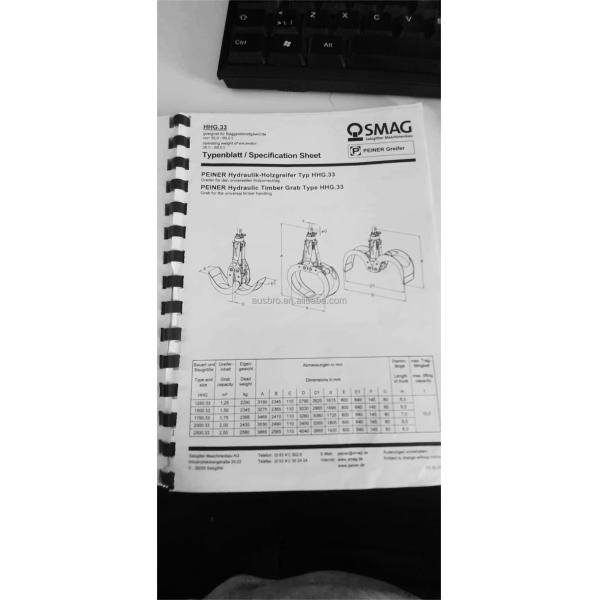 Customized 25T Clamshell Single Rope Wireless Remote Control Grab Orange Peel Grab