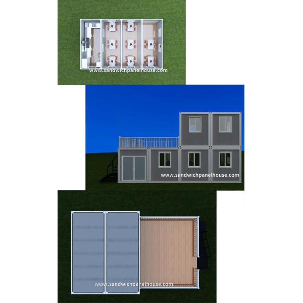 Portable Construction Site Canteen Prefab Camp Modular Container House