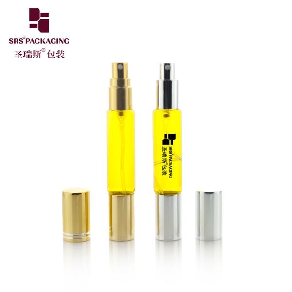 BLPD-10ml Gold Lid Empty Double Head Design Roller And Spray Bottle For Perfume