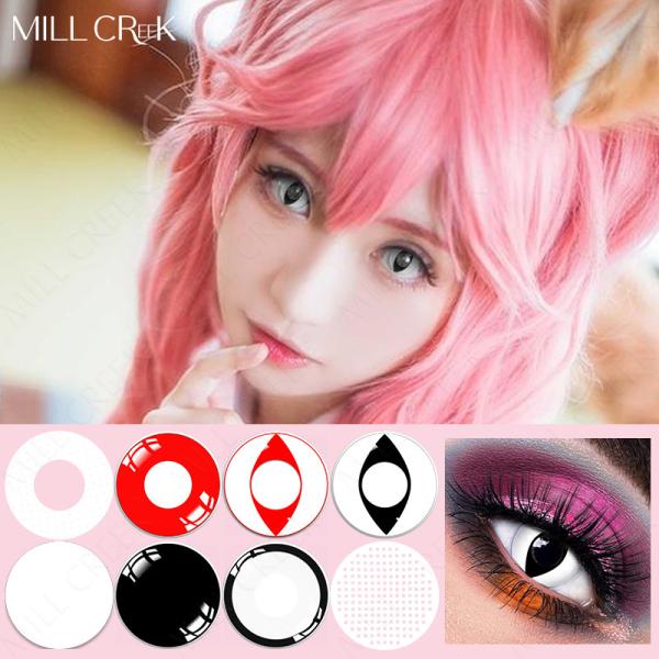 Безопасный костюм круга покрасил зеленый цвет голубое розовое 14.5mm контактных линзов Cosplay