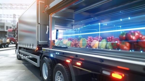 Diesel Fuel Type Refrigerator Box Semi Trailer 30T Load Capacity