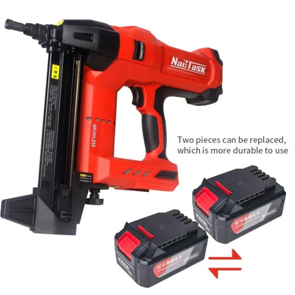 Industrial Grade Nail Gun with Large Capacity Battery 120V/60HZ Lithium Battery Powered