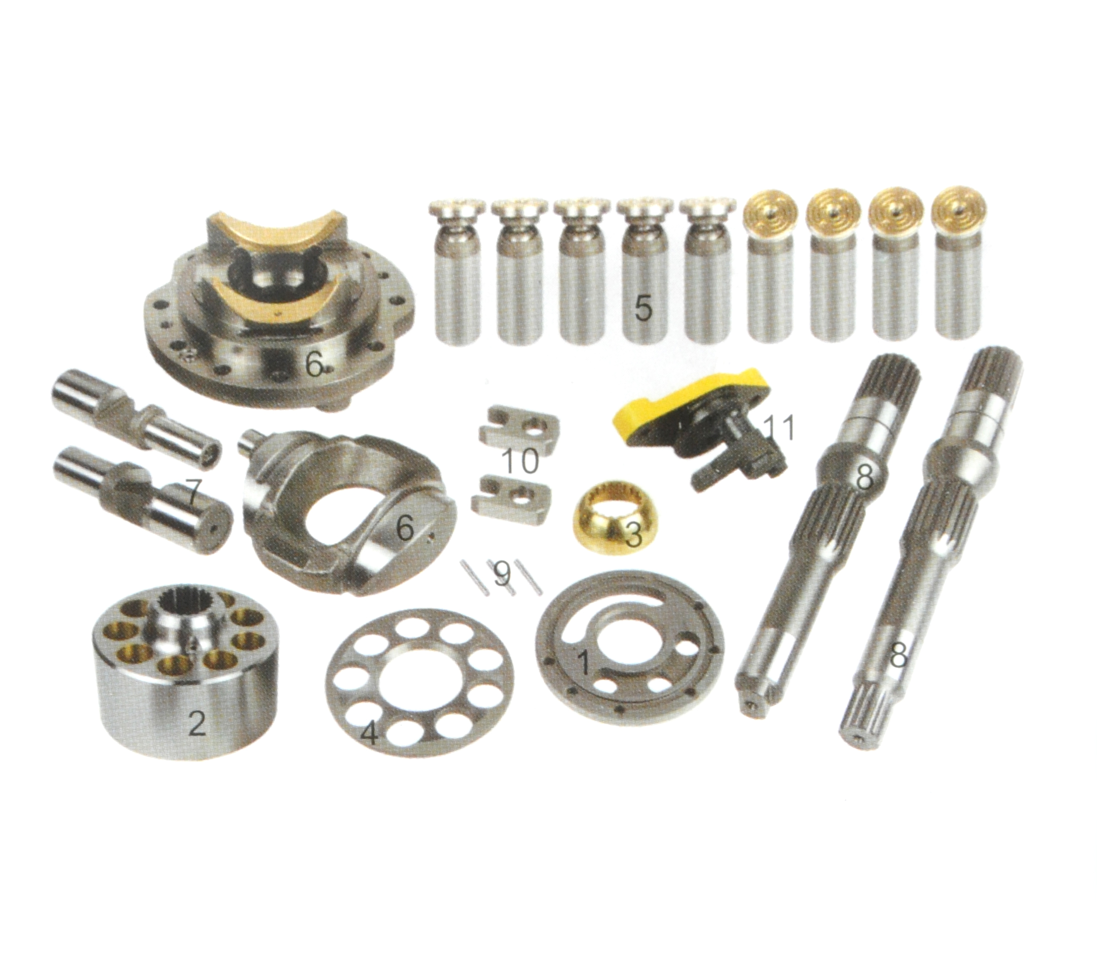Excavator Hydraulic Spare Parts K7V63 SK140-8 SK130-8 SK138 SH120A5 Hydraulic Pump Cylinder