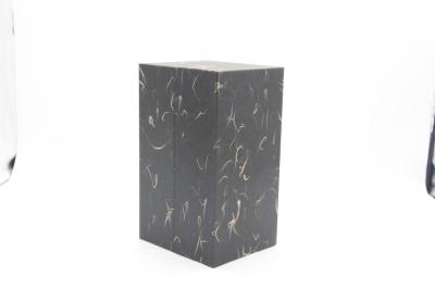 Plain Black Cardboard Packaging Box CMYK Color With Silk Printing