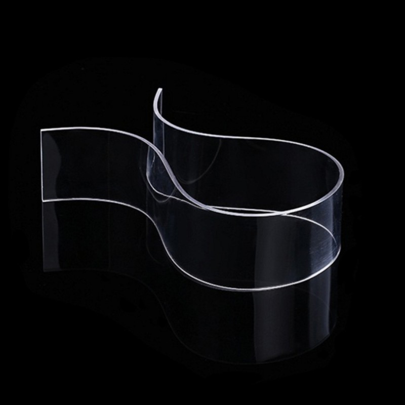 Modern Acrylic Headset Display Stand for Computer Gaming Headsets Rectangle Storage Rack with Injection Technics