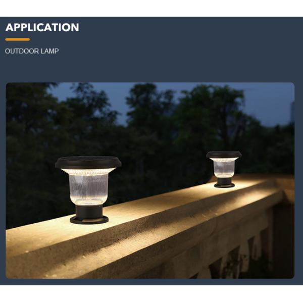 La luz solar del patio del ODM del OEM, pilar llevado solar agua ligero resistente