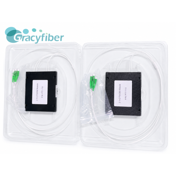 12x1x2 FWDM Module LC APC COM PASS 12F MPO APC Reflect Port 1650nm OTDR Monitoring for Optical Line Protection