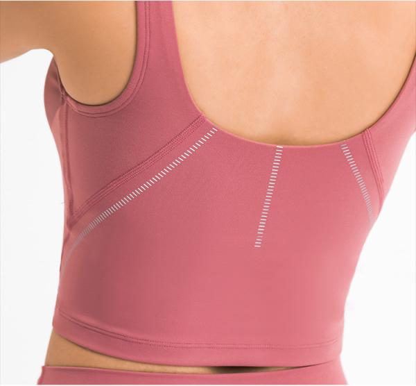 Stylish Printing Gymwear Sports Underwear Shockproof Running Fitness Vest Woman Sportwear