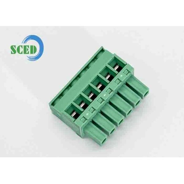 12-24 AWG Pluggable Terminal Block with Rated Surge Voltage and High Insulation Resistance for PCB Connectivity