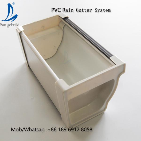High Quality China PVCRain Water Collector, Rain Roof Gutter Price Philippines