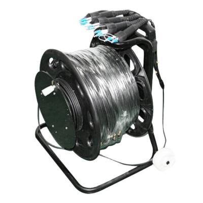 O cabo de fibra ótica tático militar blindado/4 encalha a fibra 300m LC do único modo