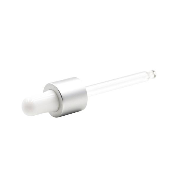 13 415 Anodized Aluminum Dropper Silver Customizable Tube Length