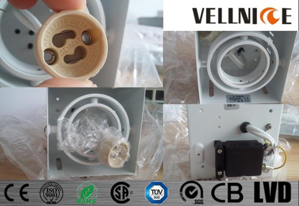 Interior Trimless Square 50w Led Gu10 Downlights With Powder Coating