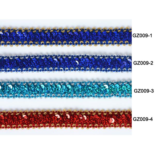 Sequins Eco дружелюбные GZ010 2cm протягивают отделку шнурка