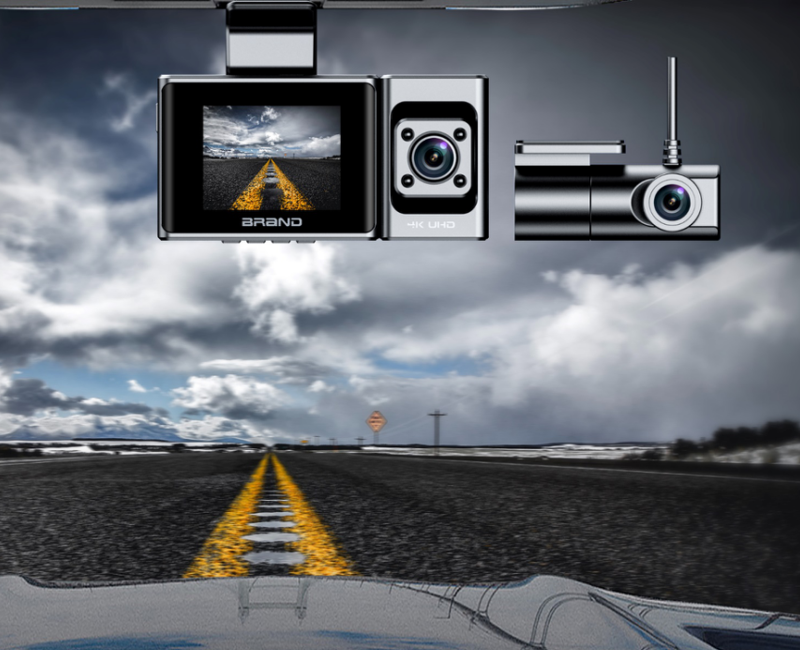 HDR Sony Starvis 2 Dash Cam Triple Lens Truck Car Dash Cam For Front 4K And 1080P 