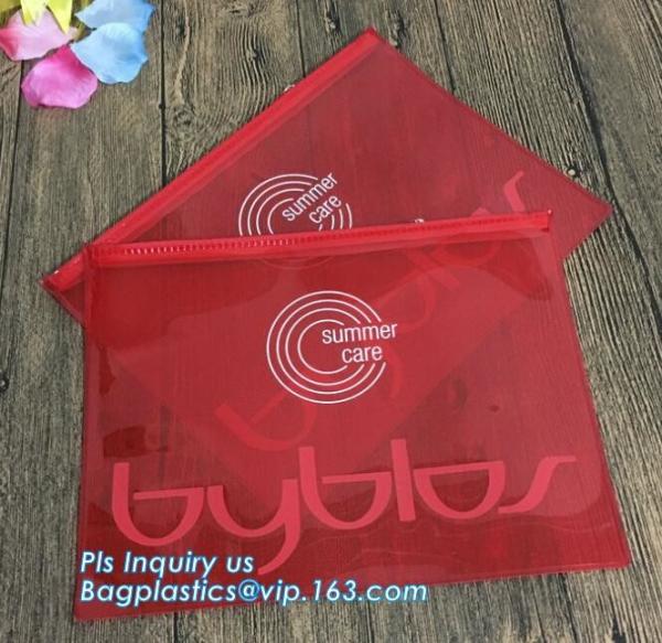 printed slider zipper bag/transparent zip lock plastic packing bag for file,garment,scarf/plastic bag, slider zipper pvc