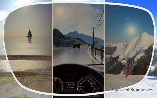 Anti UV Polarized Eyeglass Lenses 1.499 Index UV400 Protection Resin Material